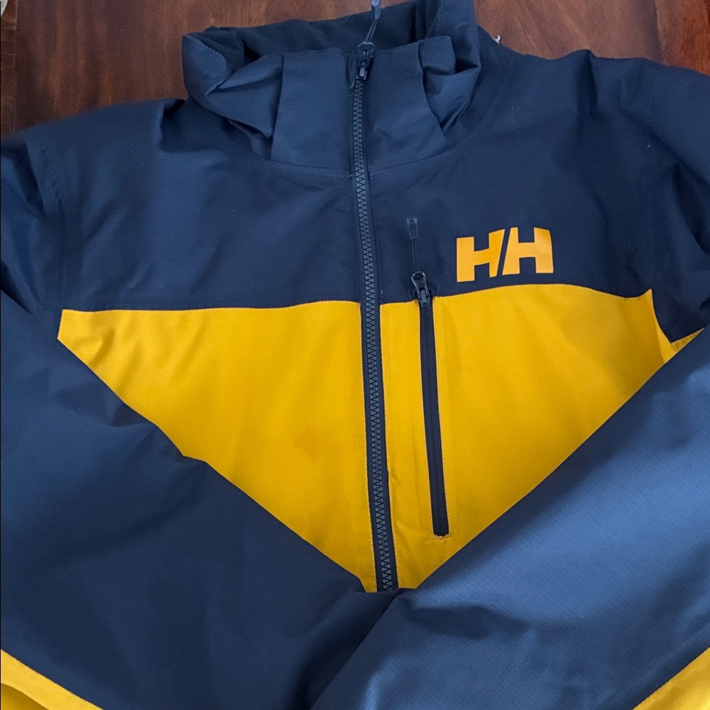 Helly Hansen Navy and Yellow Outdoor Jacket